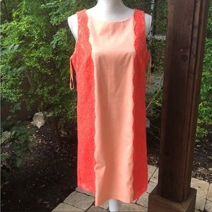 Gianni Bini Peach Lace dress Size 12